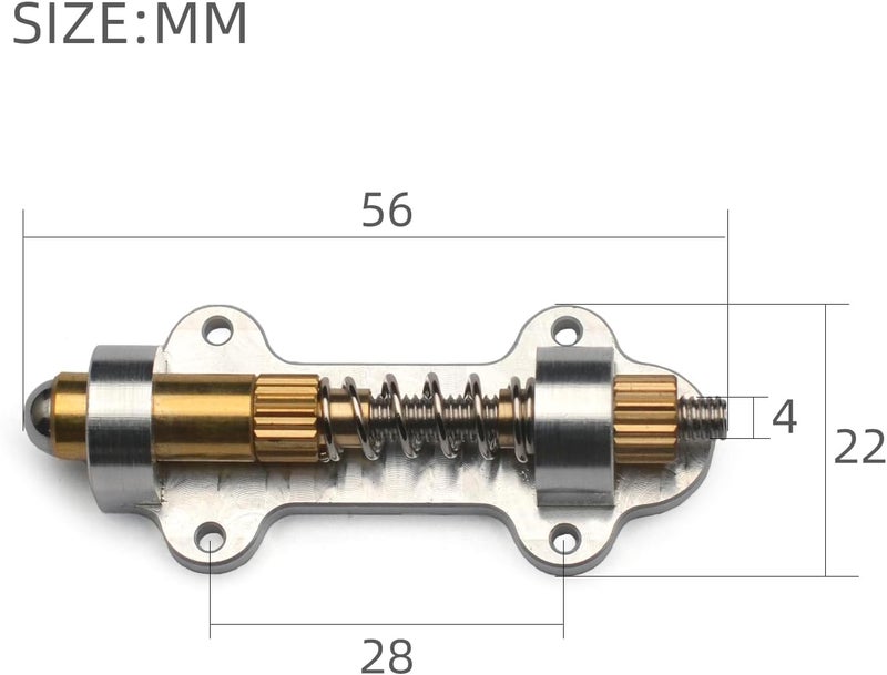 MAXCHEER Electric Guitar Brass Tremolo Bridge Brass Arming Adjuster for FR Tremsetter Set Guitar Tremolo Stabilizer Stopper Guitar Parts (Single) - Image 4